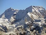 20 Himlung Himal and Cheo Himal Close Up From Chulu Far East Summit Panorama 